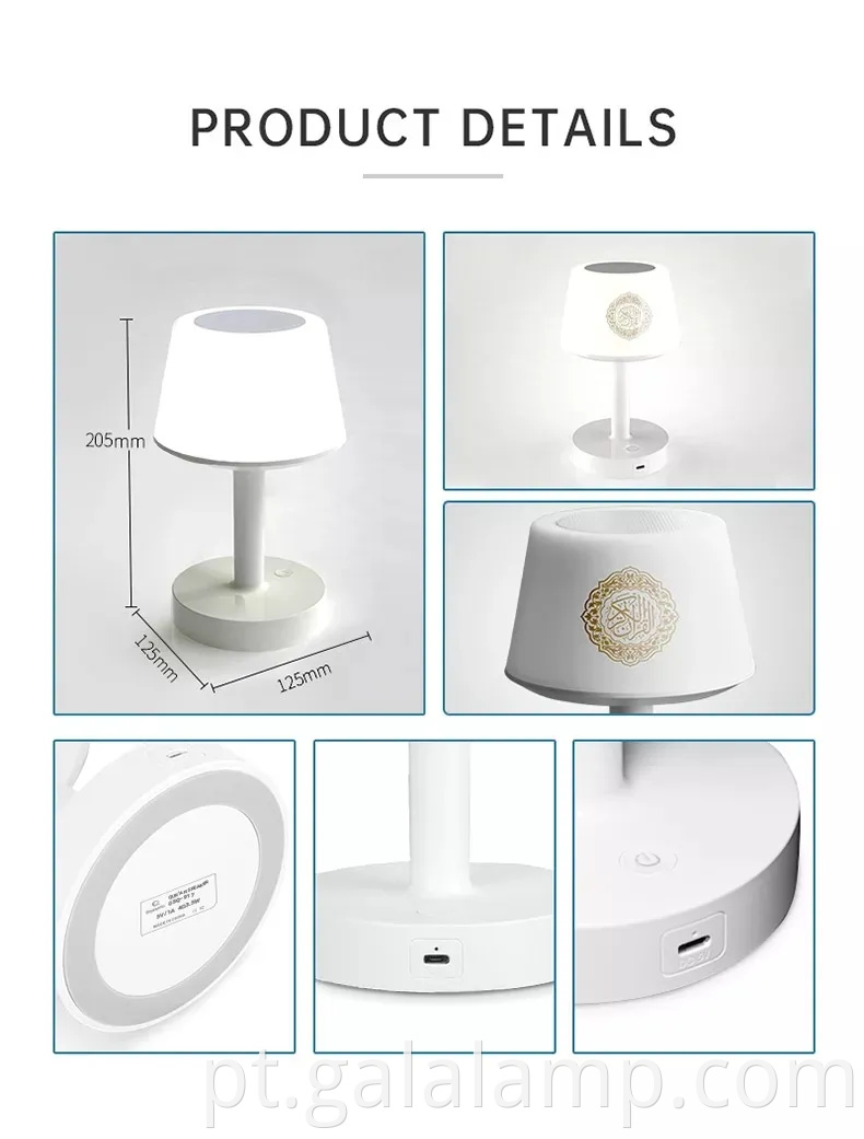 Player de música do Alcorão Islâmico portátil para escuta espiritual